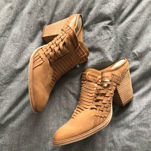 Huarache leather woven mules by Dolce Vita